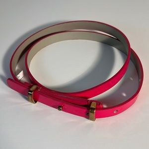 Pink petite belt gold clasp women’s kids 27” - 31”